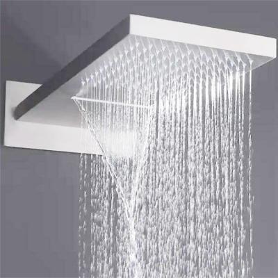 China With China Stainless Steel Body Massage Waterfall Large Rainfall Luxury High Quality Bathroom Shower Wall Mounted Shower Head Set for sale