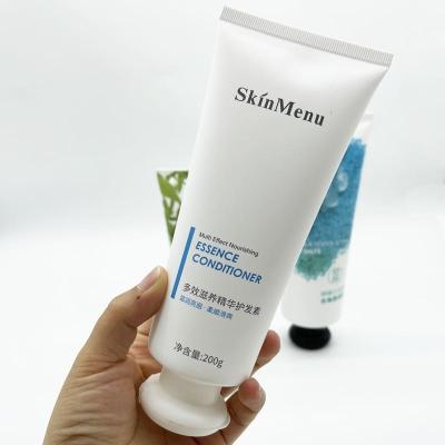 China Custom Color 200ml Cosmetic Tube White Soft Hair Removal Cream Plastic Tube for sale