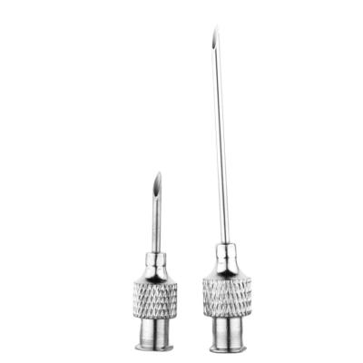 China Strong Riveting Glass Syringe And Pump Needles Top Quality Veterinary Medical Large Round Hub Injection for sale