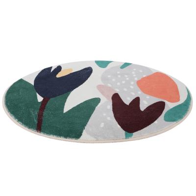 Cina Non-slip Modern Round Rug Faux Fur Wool Area Rugs Soft Floor MatPlush Carpets Blanket Home Decor Rug For Sale in vendita