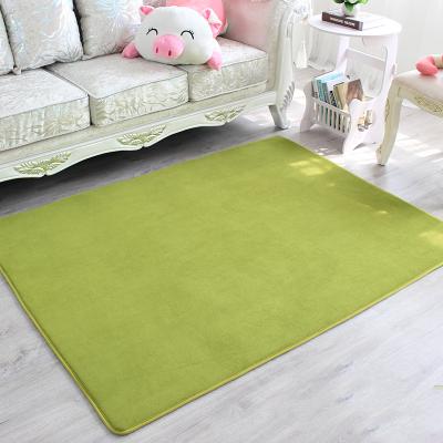 China Custom Made Bedroom Various Color Home Coral Velvet Carpet Baby Room Floor Mat Blankets Rug for sale