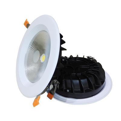 China High efficiency home ceiling light housing light round recessed led cob downlight 10w 15w 30w in low price for sale