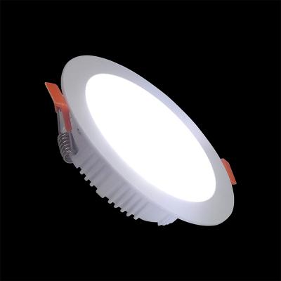 China Long Lifespan LED Panel Light China Manufacture Pot Lights 7w 12w 18w 30w Round Frame Indoor Home Office Flat Ceiling Panel Light for sale