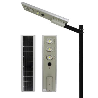 China ROAD Powered Outdoor Smart Outdoor Solar Garden LED All In One Street Light With Motion Sensor for sale