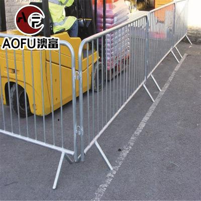 China High Quality Pedestrian Crowd Control Barricades Temporary Barricades Barricades Easily Assembled Pedestrian Steel Barriers Safety Barriers For Sale for sale