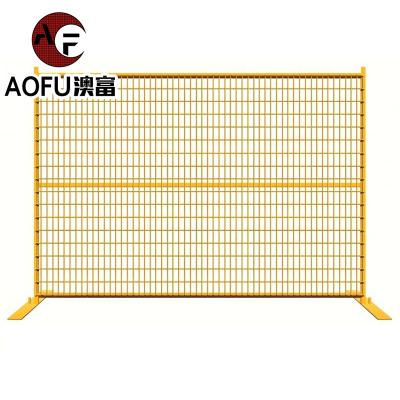 China Easily Assembled Construction Site Powder Coated Temporary Fence Outdoor Movable Australia 6X12 Temporary Fence Panel for sale