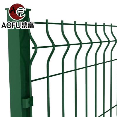 China Easily Assembled Road Welded Mesh Fence Zoo Hot Dipped Galvanized PVC Coated Fence Building Walls Triangle 3D Wire Mesh Anti-Climb Fence for sale