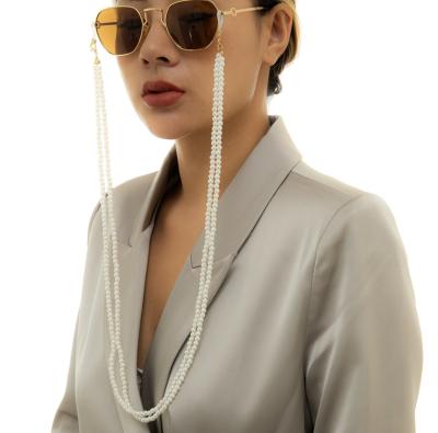 China Imitation Pearls Fashion Customizable Artificial Pearl Eyeglass Chain And Durable 0095 for sale