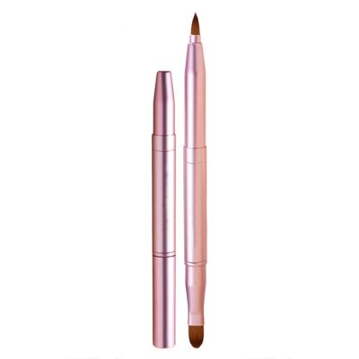 China Dual Fan Brush Makeup Brush Concealer Pencil Concealer Lip Brush Tip Brush Pen Marker for sale