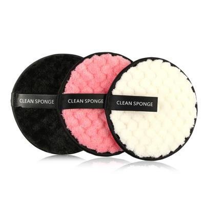 China Soft Hot Selling Soft Sponge Blast Makeup Remover Bamboo Easy Clean Facial Cleansing Pads for sale