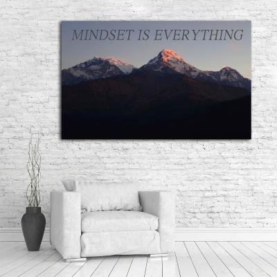 China Waterproof+ECO-Friendly Hard Work Wall Motivational Modern Home Decoration Fabric Photo Print Painting Art Poster Custom Design for sale