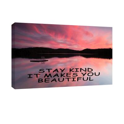 China Waterproof+ECO-Friendly Sunset Sea Poster Motivation Motivation The Other Islamic Art Meatiriol Painting On Canvas for sale