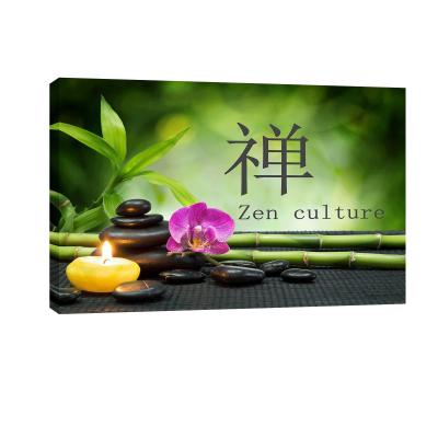 China Waterproof+ECO-Friendly Modern Spa Decoration Elements Bamboo Other Meditation Poster Leaf Chinese Buddha Painting for sale