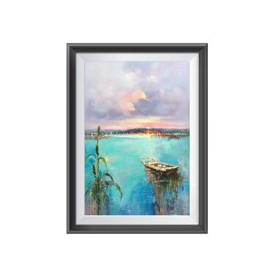 China CREATIVE Wall Art Hand Canvas Oil Manual Seascape Painting for sale