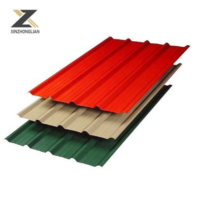 China ASTM AISI SGCC Dx51d Dx52D 0.12-6mm Red Blue Full Hard Color Coated Zinc Metal Corrugated Roofing Sheet Corrug Steel Roof Sheet for sale