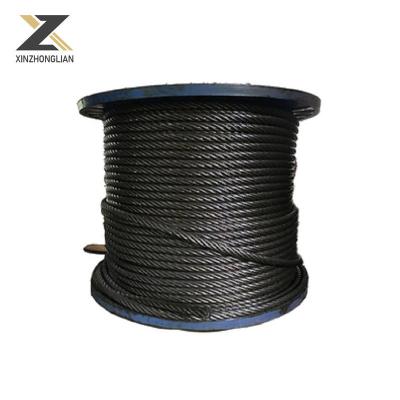 China Non-alloy 6X7 7X7 1.5mm 2.0mm 3.0mm 4.0mm 6.0mm 8.0mm 16mm DIN3055 En12385 Galvanized Steel Wire Rope for sale