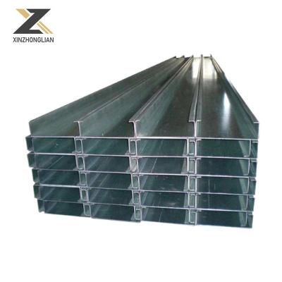 China 40-550mm Hot DIP Galvanized C Channel Steel for Building Construction in Angels GH3128 for sale