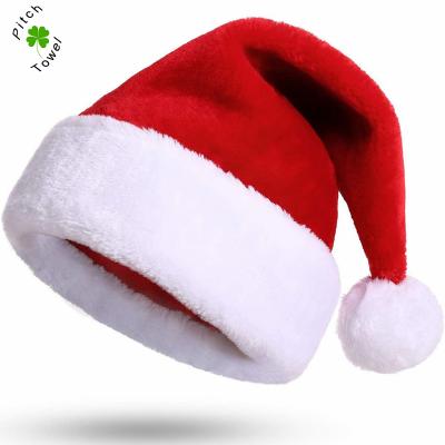 China Christamas Decoration Merry Christmas Gifts Velvet Christmas Hat Decorations Quality Gold Santa Hat For Sale for sale