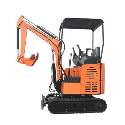 China Farm Hot Sale Chinese Mini 1.7 Ton Operating Weight Hydraulically Diesel Engine Crawler Cabin Excavators with Bucket Digger CE EPA for sale