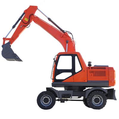 China Farm 10 T Cheap Price With Ce Epa Mini Electric Bucket Four Wheel Excavator Made In China for sale