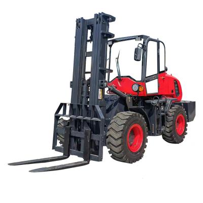 China Farm China Ce Epa Supplier 5 Ton Diesel Good Price Off Road Forklift Electric Mini Rough Terrain Forklift for sale