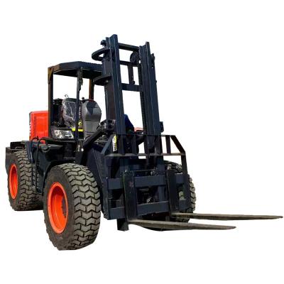 China Farm China Ce Epa Tuv 5 T Small Forklift For Cargo Wheel Loader Mechanical Rough Terrain Outdoor Working for sale