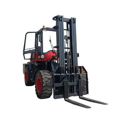 China Farm China Ce EPA Tuv 4 Ton 400kg Rough Terrain Forklift Machine For Construction Working for sale