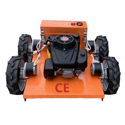 China 2-Stroke 9hp Cheap Price Mini 4WD Garden and Farm Use Gasoline Remote Control Lawn Mowers CE EPA Lawn Mower for sale