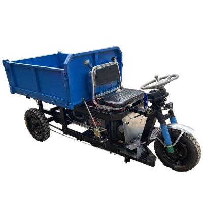 China Farm China New Dumper Truck Three Wheel Hydraulic Lift Motorized Dump Tricycles For Mining Use for sale