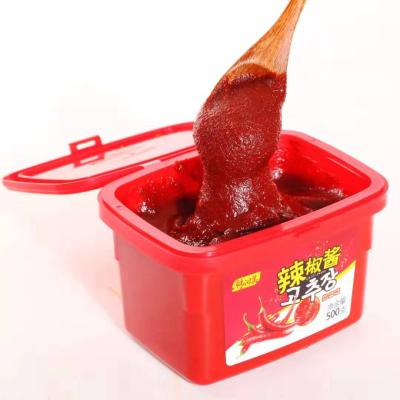 China 1000g Red Color Food Ingredients OEM Sauce Product Type Sauce Brand Han Gemei for sale