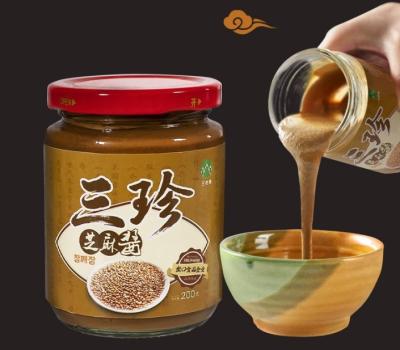 China Instant Baking Sauce Pure Tahini Sesame Paste Side Dish Sauce 200g For Seasoning for sale