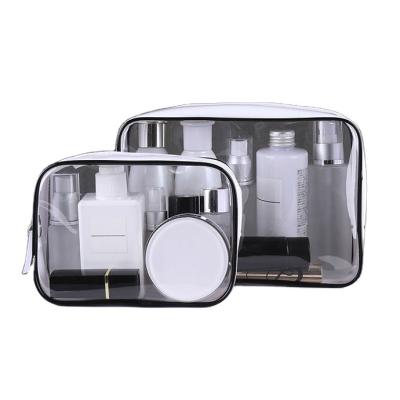 China Personalization Logo Transparent Pvc Cosmetic Bag fashion for business travel for sale