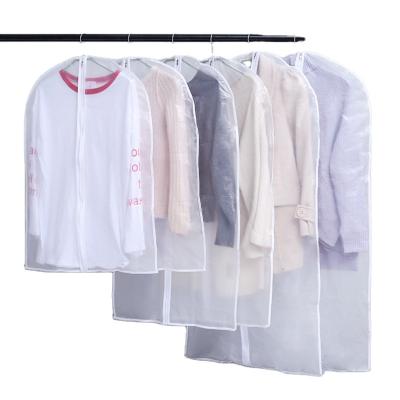 China PEVA Transparent Peva Clothes Cover Dustproof Bag For Household Clothes Hanging Storage for sale