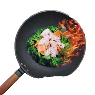 China High Quality Cast Iron Non-Stick Cast Iron Frying Pan Cast Iron Wok for sale