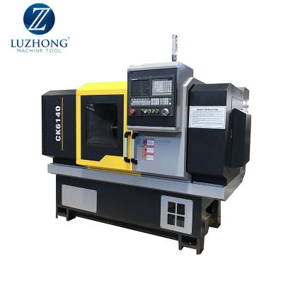 China CK6140V fanuc lathe machine mini metal small metal cnc rotary milling drilling lathe for sale