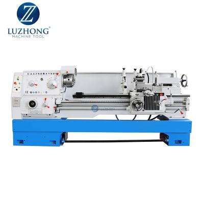 China Building Material Shops Horizontal Flat Bed Light Duty Metal Turning Manual Gap Lathe Machine CA6250 for sale