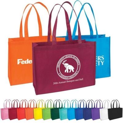 China Eco-Friendly Food Take Out Various Color Strong Customized High Quality Non Woven Standard Tote Bag for sale