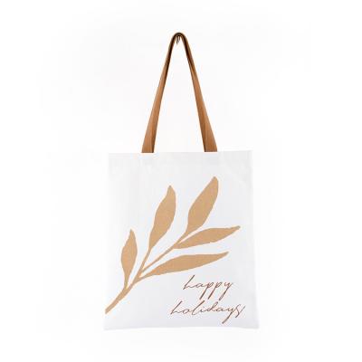 China Durable Fashion Cotton Bag Plain With Customize Logo Dye Sublimation Cotton Shopping Bag for sale