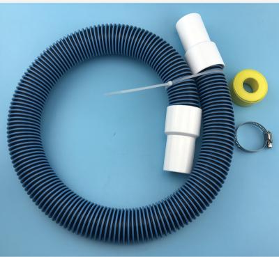 China ID 1.25inch - 1M EVA Double Color Cuttable Vacuum EVA Hose For Swimming Pool With Joint Band And Clamp for sale