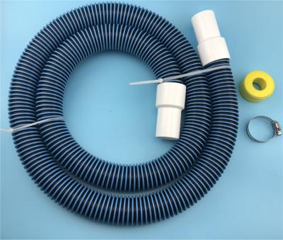 China ID 1.25inch - 2M EVA Double Color Cuttable Vacuum EVA Hose For Swimming Pool With Joint Band And Clamp for sale