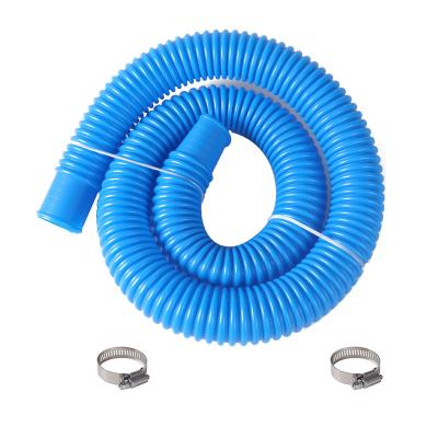 China Soft Hose ID1.25inch 1.5 M Hose Filter Pump Hose Swimming Pool Replacement Swimming Pool Pump With 2Metal Flanges for sale