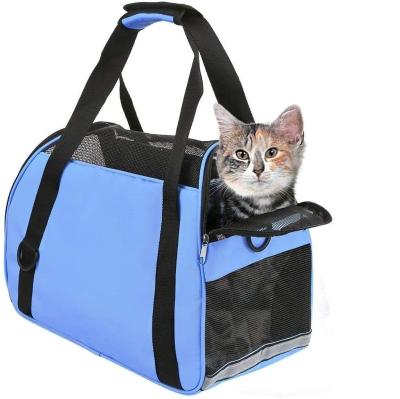 China FREE SAMPLE Sustainable Pet Carrier Bag Airline Approved Duffel Bags Portable Pet Travel Bag Home For Small Dogs for sale