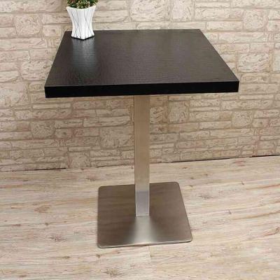 China Eco - Friendly Square Stainless Steel Restaurant Coffee Table for sale