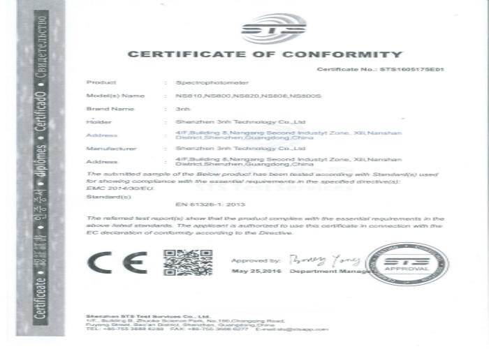 CE - Shenzhen ThreeNH Technology Co., Ltd.