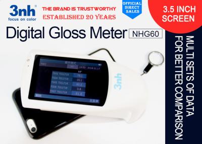 China NHG60 Paper Coatings Digital Gloss Meter 60 Degree Save Over 5000 Data , Conform With JJG696 for sale