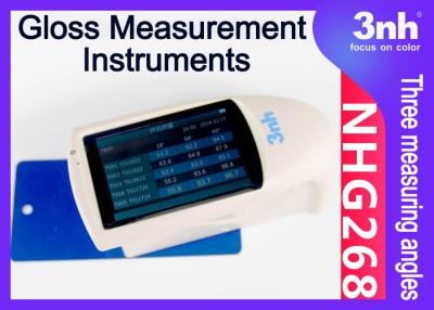 China Handheld Gloss Measurement Instruments NHG268 Multi Angle Gloss Tester for Furniture Paint Ceramic for sale