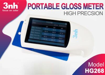 China HG268 Portable Tri - Angle Gloss Meter 3.5 Inch Touch Screen For Paint Gloss Inspection for sale