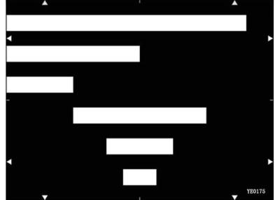 China Streaking Measurement Test Target YE0175 Video Level Disturbance Measurement Test Chart for sale