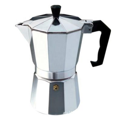 China Hotel Amazon Hot Sale 6 Cup Stovetop Espresso Maker Gas Moka Pot Aluminum Coffee Maker For Home for sale