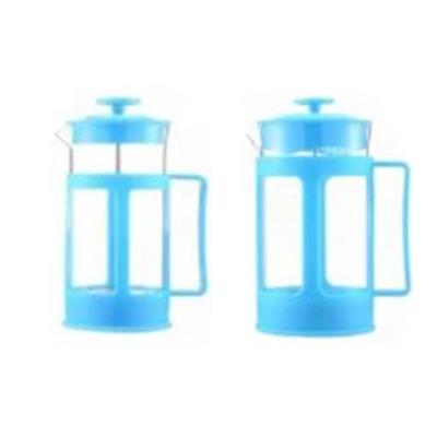 China Plastic Material French Press Coffee Maker Glass Stocked Pot With Plunger In Multi Sizes 600ml for sale